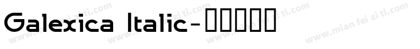 Galexica Italic字体转换
